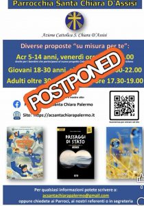 Scopri di più sull'articolo Incontri posticipati